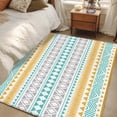 thumbnail image 6 of Teal Orange Boho Area Rug Washable 3x5 Entryway Rug Non-Slip Indoor Low Pile Ethnic Tribe Geometric Floor Carpet Small Rugs for Bedroom Office Living Room Kitchen Entrance Nursery, 6 of 9