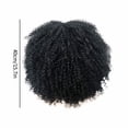 thumbnail image 3 of LHWEN Women's Black Small Curly Wavy Wig High Temperature Fiber African Glueless Lace Front Human Hair Comfortable with Adjustable Straps Natural and Stylish Ideal for Parties Halloween Daily Use, 3 of 9