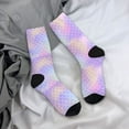 thumbnail image 5 of Picia Fish Scale1 Print Athletic Socks for Men & Women – Cushioned Moisture-Wicking Crew Socks for Sports, Running, and Training, Soft & Breathable Size 5-11, 5 of 6