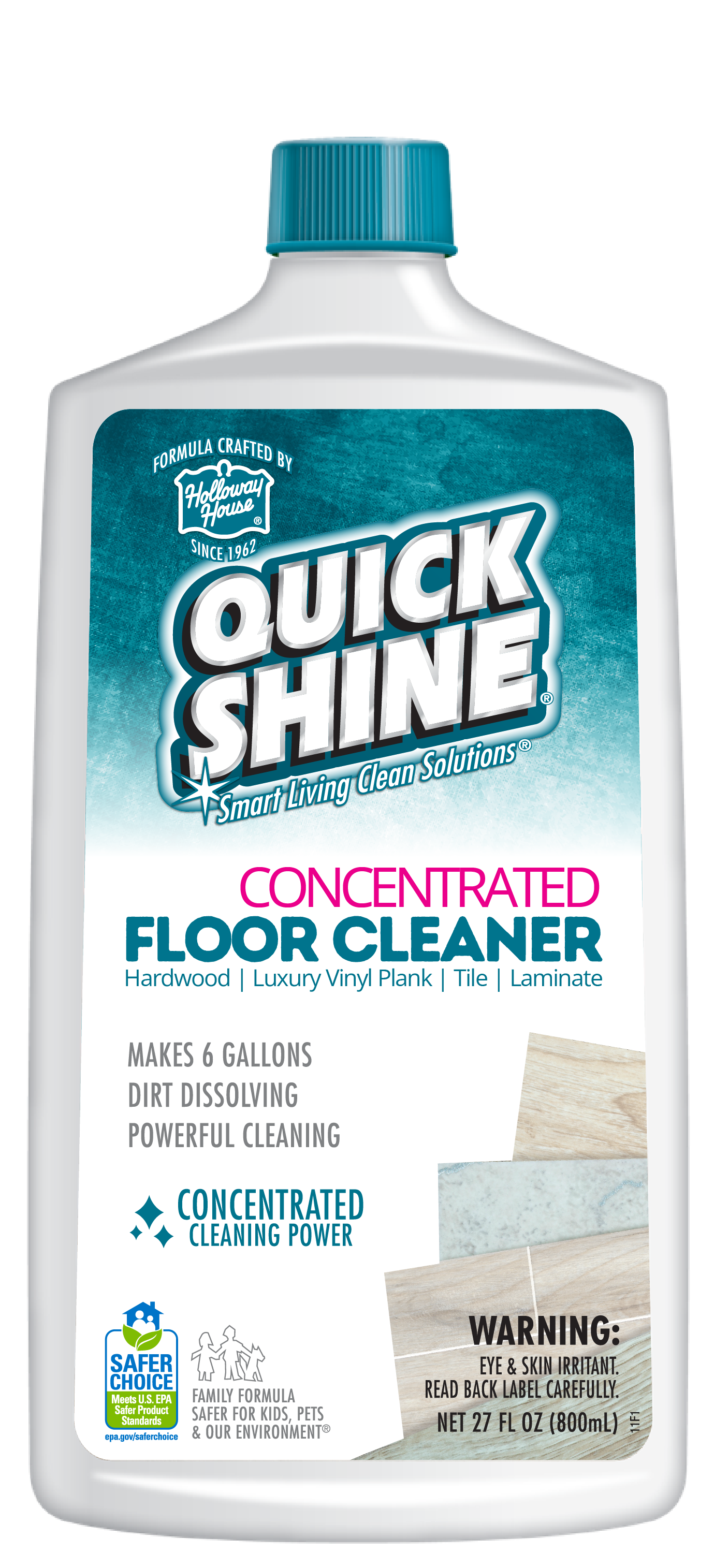 Quick Shine Concentrated MultiSurface Floor Cleaner, 27 fl. oz Bottle
