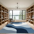 thumbnail image 2 of ODIKA 2x3 Machine Washable Non-Slip Area Rug, Abstract Navy High Traffic Rug, Blue, 1051218, 2 of 7
