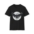 thumbnail image 2 of Black Bird Raven Moon Lovers Men Women Graphic Tshirt, 2 of 5