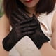thumbnail image 5 of Guantes cortos sexys de verano para mujer con protección solar UV y encaje de seda helada para conducir con pantalla táctil fina G02E, 5 of 5