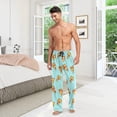 thumbnail image 7 of FREEAMG Racoons Family Pattern Men's Pajama Pants Sleepwear Lounge Pajama Bottoms, 7 of 7