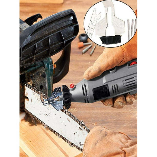 Chain Saw Sharpening Tool Attachment Running Power Drill Hand Sharpener