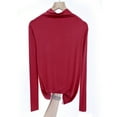 thumbnail image 1 of sageysalite Pyjama pour Femmes Manches Longues Col Roulé Chandail Décontracté Léger Confortable Vêtements de Détente Automne Hauts, 1 of 2