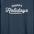 thumbnail image 3 of Instant Message - Happy Holidays - Women's Lightweight French Terry Long Sleeve Shirt, 3 of 6