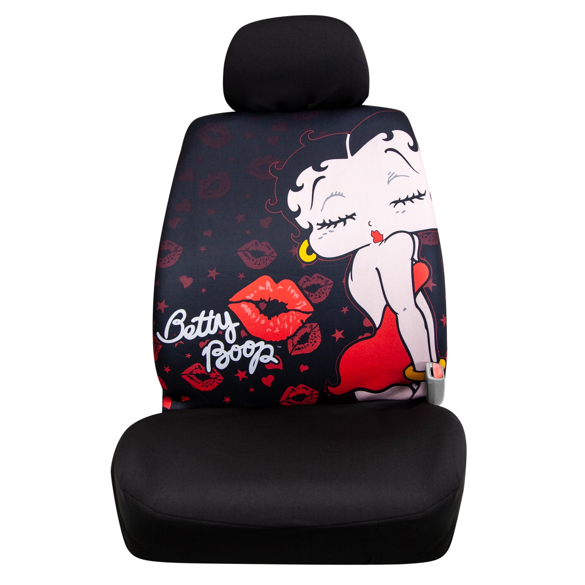 Betty Boop Car Seat Accessories Nonslip Car Seat Cover Car Seat Protectors Tire Tracks Car Seat Accessories Fit Most Vehicle,Sedan,Truck,Van 2 Pcs 