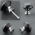 thumbnail image 5 of 10 pomos de cristal para armarios de 30 mm con forma de diamante para cajones, armarios de cocina, tocadores, armarios, tiradores (negro), 5 of 5
