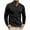 Black, variant on Dovford Long Sleeve Henley Shirts for Men Casual Lightweight Cotton Blend Tshirt Fashion Pullover 3-Button T-Shirt with Pocket