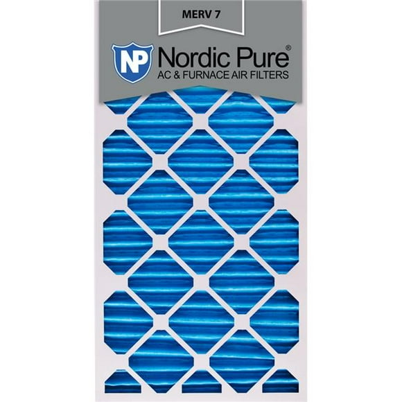 Nordic Pure 20x30x2M7-3 Pleated MERV 7 Air Filters, 20 x 30 x 2 in. - Pack of 3
