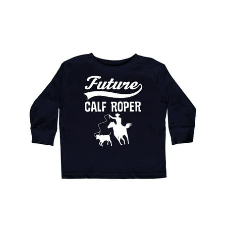 

Inktastic Calf Roping Rodeo Future Cowboy Gift Toddler Boy Girl Long Sleeve T-Shirt