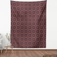 thumbnail image 4 of Ambesonne Geometric Fabric by the Yard Upholstery, Ethnic Abstract Vintage, 5 Yards, Raspberry Marigold Blue, 4 of 5