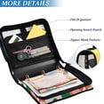 thumbnail image 3 of FORMRS Zipper Binder with Shoulder Strap 2-inch Ring 500 Sheet Capacity File Bag, Abstract Plants, 3 of 5