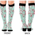 thumbnail image 2 of Coolnut 1 Pack Lovely Love Heart Compression Socks for Women Men, Knee High Stockings for Athletic Sports,Running,Travel, 2 of 6