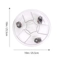 thumbnail image 2 of Miangastore 1 Pce Base de Pot de Fleurs Ronde Transparente avec Roues Amovibles pour la Maison, 2 of 8
