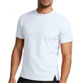 thumbnail image 3 of HAOTAGS Men’s Short Sleeve Round Neck Training T Shirt, Running Fitness Top Moisture Wicking Athletic Gym Tee White S, 3 of 9