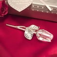 thumbnail image 6 of Twowood Romantic Faux Crystal Rose Flower Handicraft Ornament with Box Valentines Gift, 6 of 10