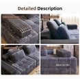 thumbnail image 6 of Garaneeds 113" Gray Modular Sectional Sofa for Living Room - Boneless Cloud Couch, No Assembly Required, 6 of 7