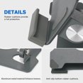 thumbnail image 2 of Soporte para tableta KABCON ajustable portátil para iPad, color gris, 2 of 7