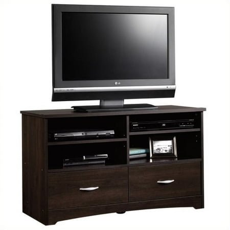 - Pemberly Row TV Stand in Cinnamon Cherry