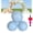 3pcs Light Blue, variant on Reusable Inflatable Balloon Arch Kit – Linked PVC Balloons with Elastic Bands, Quick Setup for Weddings & Parties