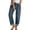 Blue, variant on Women's High Waist Ripped Straight Jeans - Distressed Casual Trousers with Stretch Denim Fabric (S-XXL)
