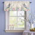 thumbnail image 4 of Valance Curtains for Kitchen Windows Easter Colorful Egg Spring Flower Rod Pocket Valance Farm Bunny Pastoral Plant Short Window Curtain Topper for Bedroom Living Room Bathroom 42x12in,1&nbsp;Panel, 4 of 9