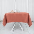 thumbnail image 3 of BalsaCircle 54" Terracotta Square Premium Polyester Tablecloth Catering Dining Table Linens, 3 of 8