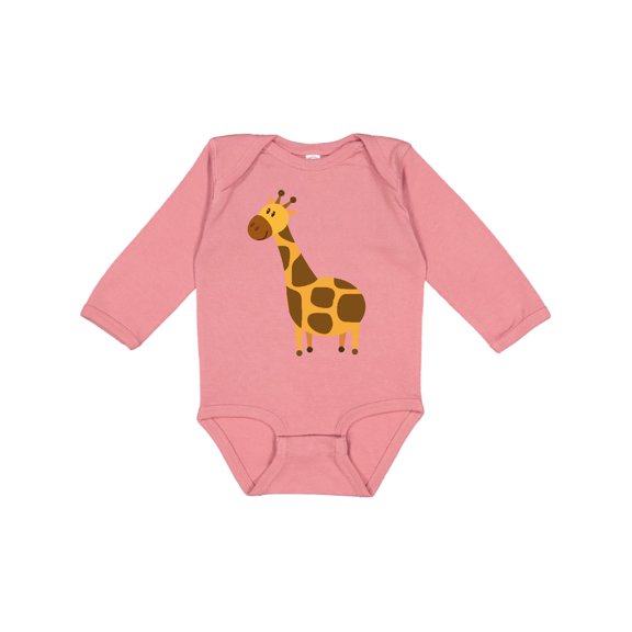 Inktastic Giraffe Jungle Zoo Animal Boys or Girls Long Sleeve Baby Bodysuit