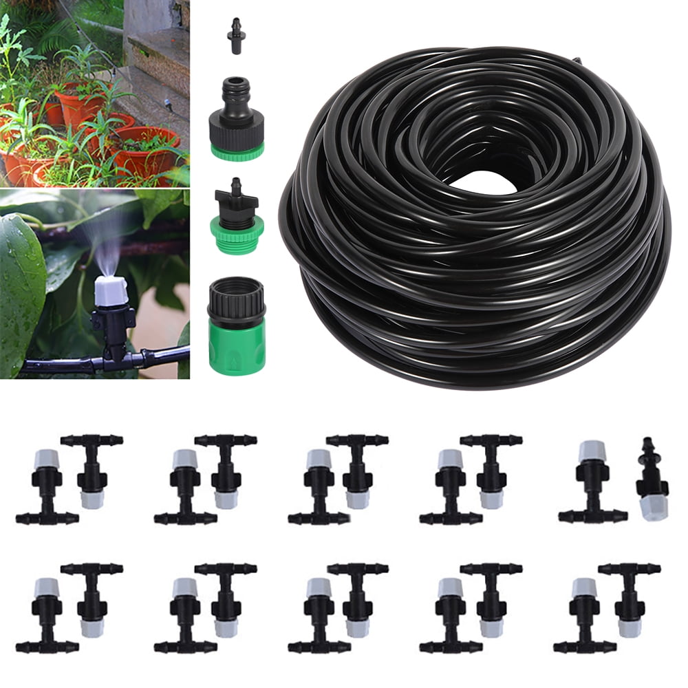 Outdoor 1/4" Mist Cooling System Micro Irrigation Misting Atomizing Nozzle Kit 