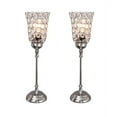 thumbnail image 3 of Aspen Creative 40139-02, Two Pack Set - 17 1/2" High Transitional Metal Table Lamp, Chrome and Beaded Acrylic Lamp Shade, 4 1/2" Wide, 3 of 5