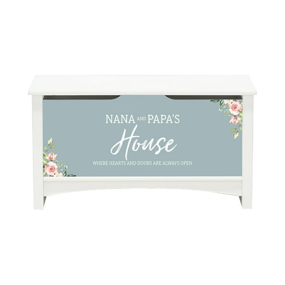 LifeSong Milestones Large Toy Chest Storage Organizer Nana & Papas House Where Hearts