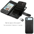 thumbnail image 4 of Tekcoo for iPhone 17 Air Case Wallet with ID Credit Card Holder for Women Men, Detachable Magnetic PU Leather Flip Wallet Phone Case for iphone 17 Air 6.5" with Strap Kickstand Cover, Black, 4 of 7