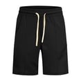 thumbnail image 6 of BLCHUNen Gym Shorts for Men Casual Elastic Waist Lightweight Breathable Summer Running Workout Shorts with Pockets, 6 of 7
