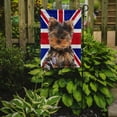 thumbnail image 2 of Yorkie Puppy / Yorkshire Terrier with English Union Jack British Flag Garden Flag, 2 of 5