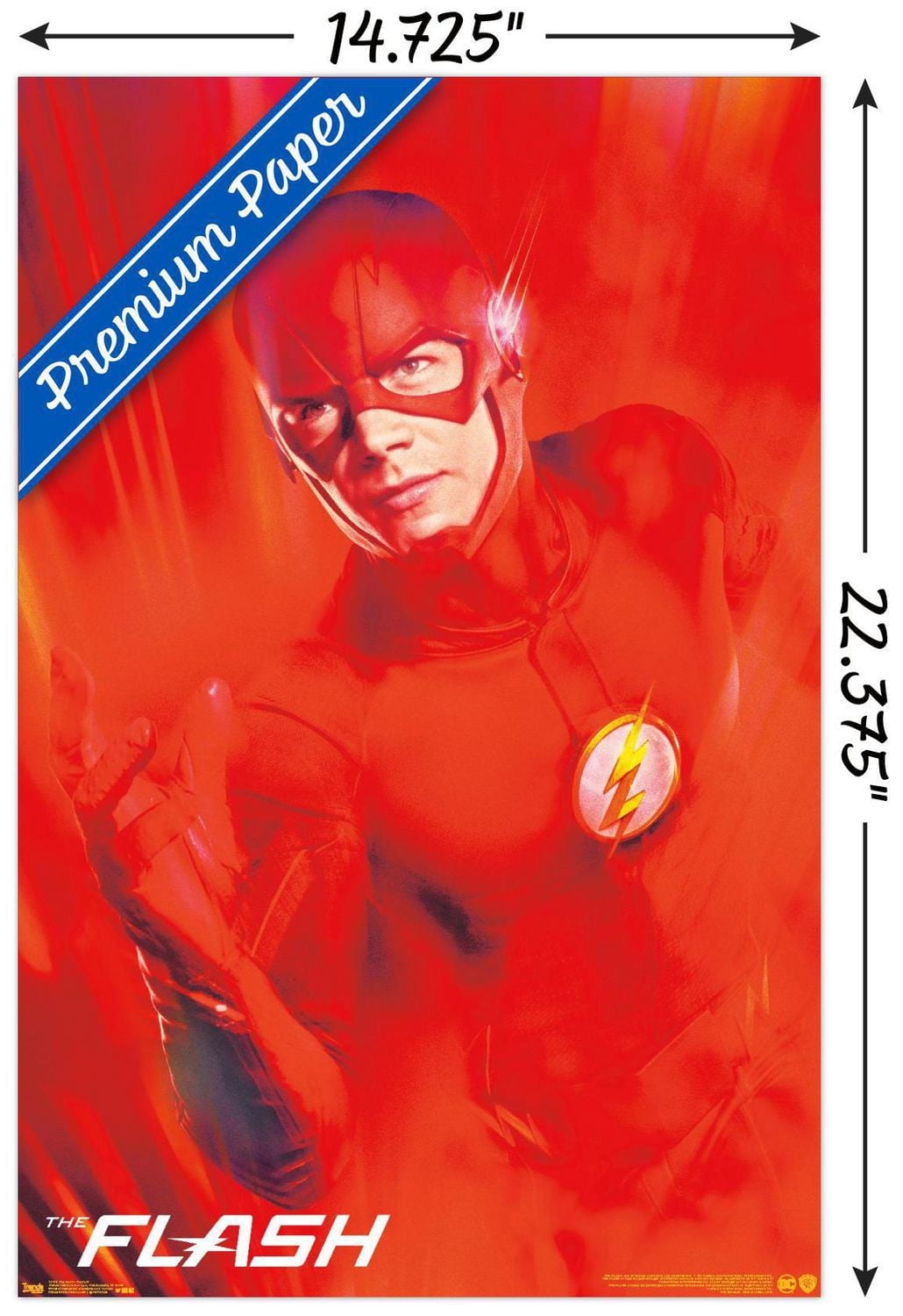DC Comics TV - The Flash - Key Art Wall Poster, 22.375" x 34"