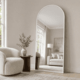 thumbnail image 6 of Gumnay Arched Full Length Mirror, 70"x26" Full Body Floor Mirror, Standing Mirror (White), 6 of 9