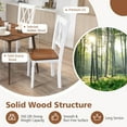 thumbnail image 5 of Gymax Dining Chairs Set of 4 Wood Farmhouse Dining Room Side Chairs for Home Kitchen, 5 of 9