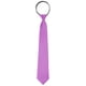 thumbnail image 1 of CORBATA PREATADA CON CREMALLERA PARA HOMBRES INSPIRADA EN CHIC, COLOR SÓLIDO, FORMAL Y CASUAL, BRILLO DE SATÉN, VIOLETA CLARO, 1 of 5
