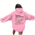 thumbnail image 6 of SONXAHE Front Back Graphic Hoodie for Women Kangaroo Pocket Loose Fit Ocean Theme Fall Pullover Tops, 6 of 6