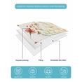 thumbnail image 5 of Quilts Twin Size, Beige Floral Spring Soft Comforter Bedding Set for Bed, Vintage Farmhouse Flowers Lightweight Quilted Bedspread with Pillow Cover(2 Pieces) for All Season, 68x86 Inch, 5 of 6