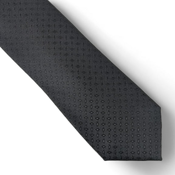 Alfani Mens Tie Necktie One Size Black Geometric
