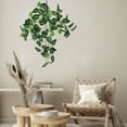 thumbnail image 4 of Fake Hanging Plant Indoor Outdoor Small Decor Faux Hanging Vine Plants Wall Greenery for New Home Decor Artificial Green Wall Hanging Plant Home Garden Wall Fence Stairway Wedding Hanging Decor 2Ft, 4 of 6
