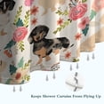 thumbnail image 6 of Dachshund and Flower Shower Curtain 72"x72" ,Bathroom Decorative Shower Curtains Set with 12 Hooks,Modern Waterproof Washable Shower Curtain, 6 of 6