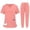 Pink-130228AA, variant on Hearthz Scrubs Sets for Women Stretch Nursing Uniform Top & Jogger Pant Womens Scrub Sets