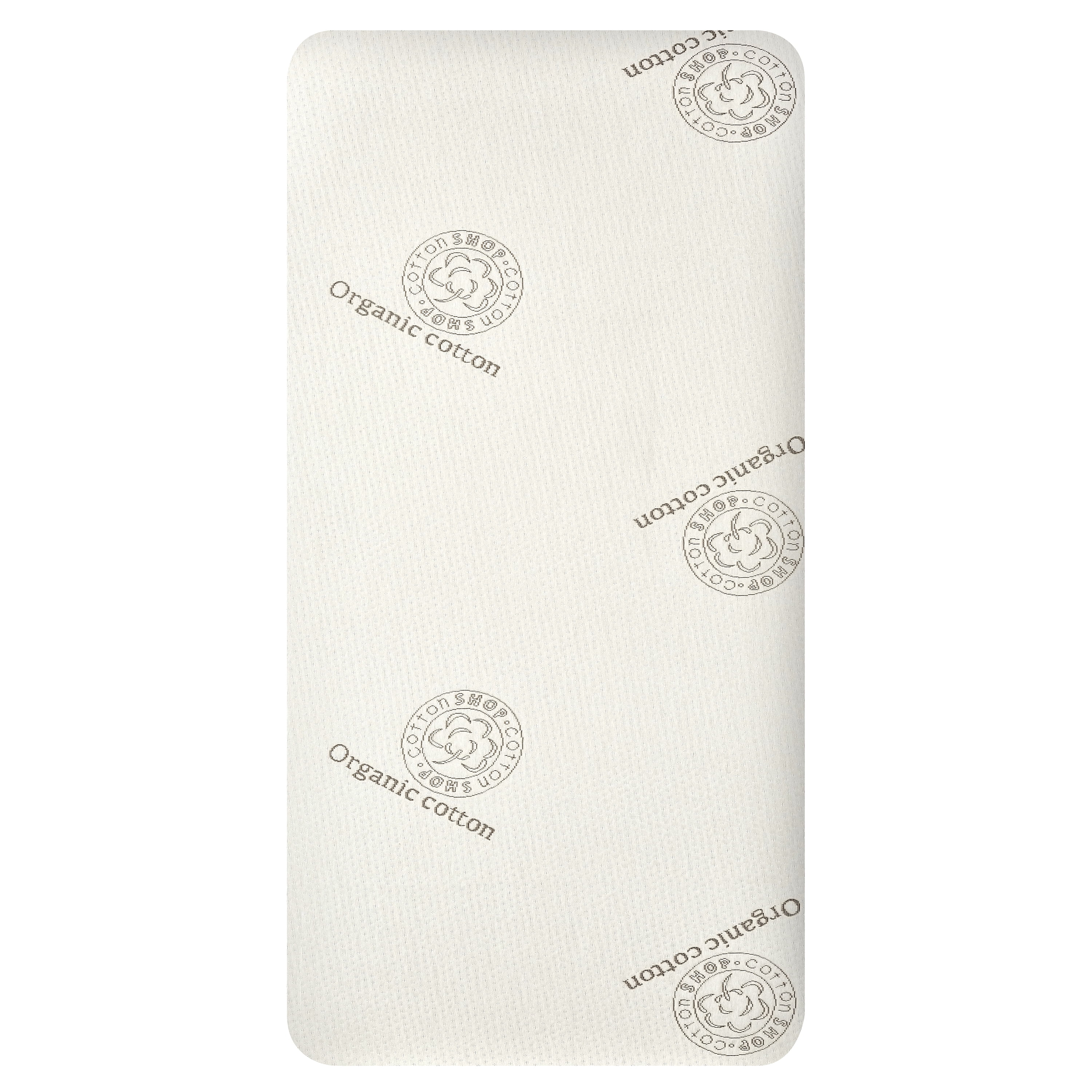 2 Pack Evolur Full Size Crib Organic Cotton Waterproof Mattress Protector Pad and Fitted Sheet,White and Brown