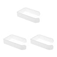 thumbnail image 4 of Guardoinrt Paper Holder Acrylic Bathroom Self-adhesive Organizer Rack Punchless Hanger with Stickers Household Modern Roll White 3Set, 4 of 6