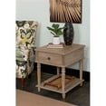 thumbnail image 2 of Linon Mavis Side Table with Drawer and Shelf in Rustic Natural Brown Wood, 2 of 12