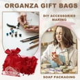 thumbnail image 6 of Uxcell 20 Count Bow Organza Gift Bags, Wedding Favor Bag Wine Red 4.3" x 6.3", 6 of 7